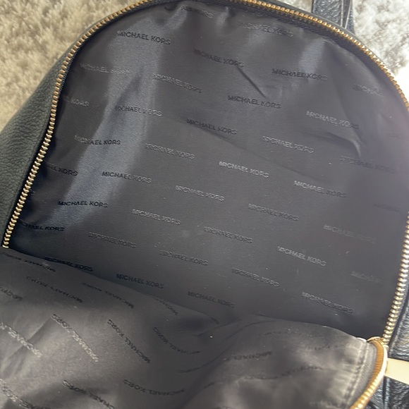 Michael Kors Black Leather Backpack - Picture 5 of 8
